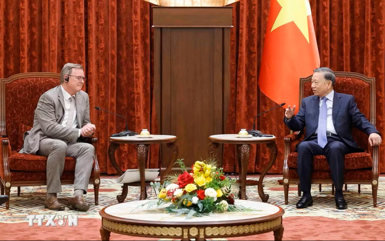 Tổng Bí thư, Chủ tịch nước Tô Lâm nêu một số định hướng hợp tác chiến lược giữa hai nước trong thời gian tới - Ảnh: TTXVN