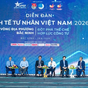 Phiên thảo luận tại Diễn đàn Kinh tế Tư nhân Việt Nam 2026.