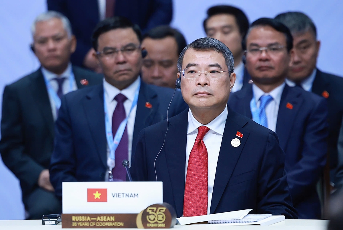 Thủ tướng Chính phủ Lê Minh Hưng dẫn đầu Đoàn đại biểu cấp cao Việt Nam tham dự phiên toàn thể Hội nghị Cấp cao Kỷ niệm 35 năm quan hệ ASEAN - Nga - Ảnh VGP