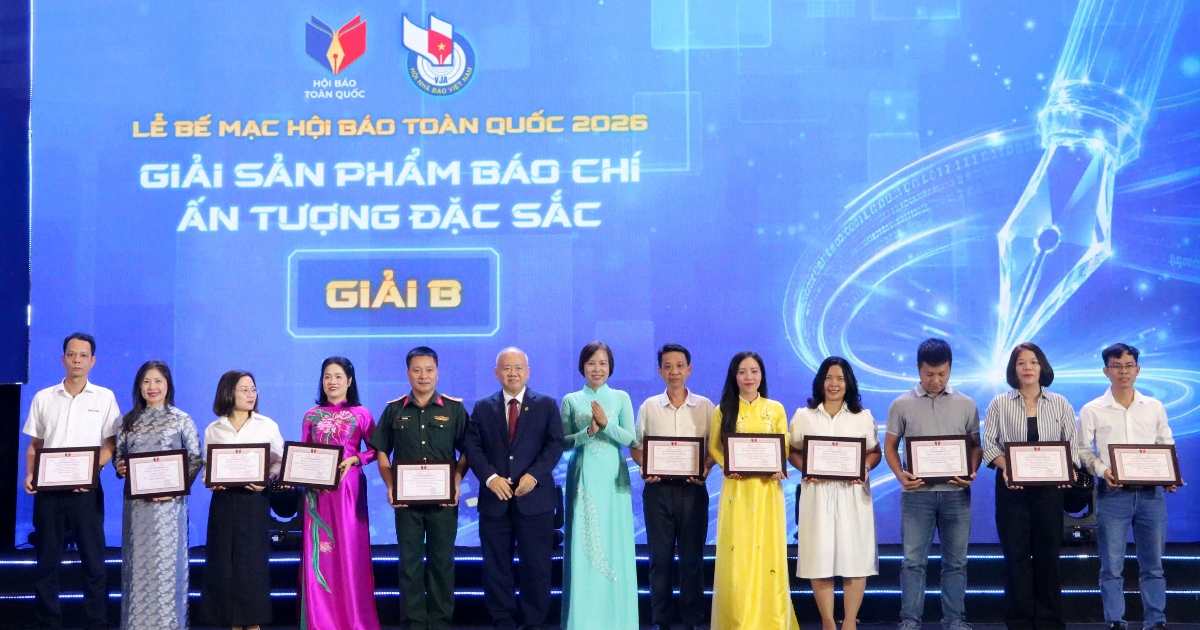 Tạp chí Kinh tế Việt Nam đạt 2 giải thưởng tại Hội báo toàn quốc 2026