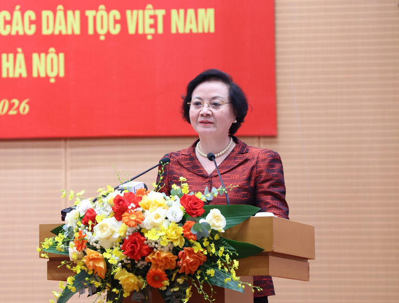 Phó Thủ tướng Phạm Thị Thanh Trà phát biểu tại lễ tiếp nhận. Ảnh: VGP/Thu Giang.
