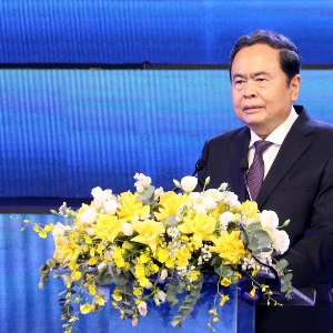 Chủ tịch Quốc hội Trần Thanh Mẫn phát biểu tại Lễ trao giải báo chí Quốc gia lần thứ 20