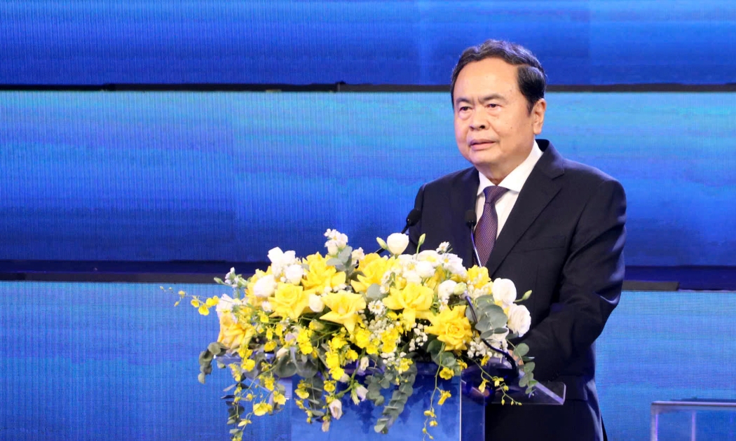 Chủ tịch Quốc hội Trần Thanh Mẫn phát biểu tại Lễ trao giải báo chí Quốc gia lần thứ 20