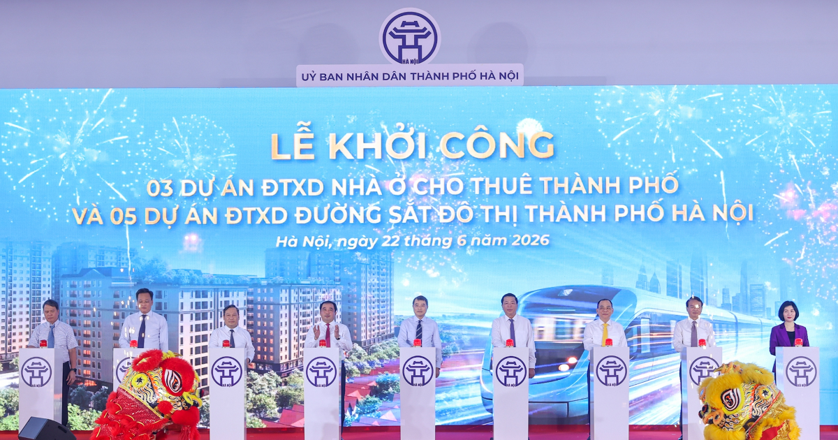 Hà Nội khởi công 5 tuyến đường sắt đô thị và 3 dự án nhà ở cho thuê trọng điểm