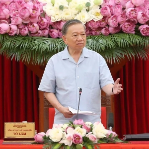 Tổng Bí thư, Chủ tịch nước Tô Lâm tại buổi làm việc. Ảnh: TTXVN