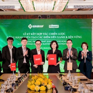 Đại diện Keppel và Sun Group tại Lễ ký kết.