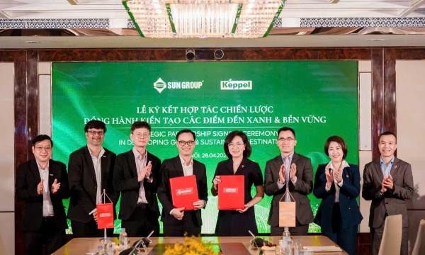 Keppel và Sun Group hợp tác phát triển hạ tầng năng lượng bền vững
