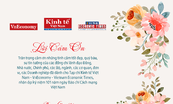 Lời cảm ơn của Tạp chí Kinh tế Việt Nam – VnEconomy - Vietnam Economic Times