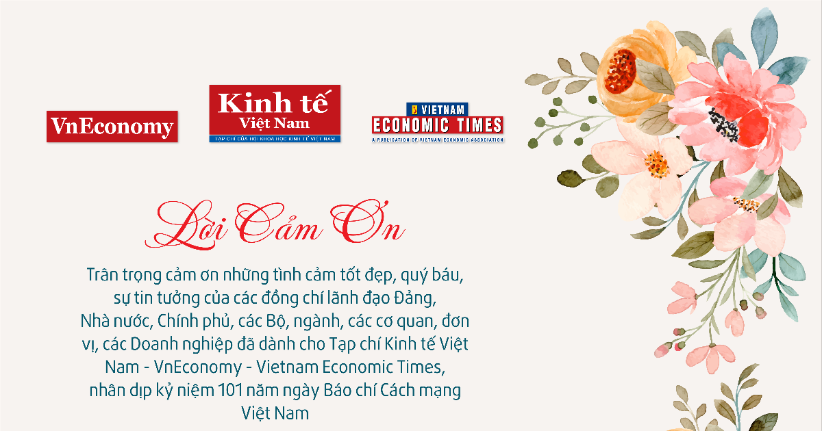 Lời cảm ơn của Tạp chí Kinh tế Việt Nam – VnEconomy - Vietnam Economic