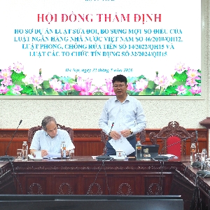 Thứ trưởng Nguyễn Thanh Tịnh kết luận cuộc họp. Ảnh: MOJ.
