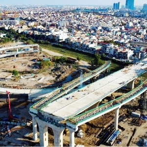 Dự án xây dựng cầu Nguyễn Trãi được xác định có tốc độ giải ngân vốn đầu tư công cao.