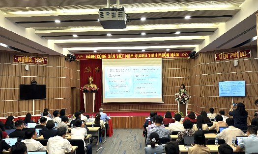 Bà Nguyễn Thị Thanh Huyền, Phó Cục trưởng Cục Phát thanh, Truyền hình và Thông tin điện tử, Bộ Văn hóa, Thể thao và Du lịch, phát biểu tại Hội nghị sơ kết lĩnh vực thông tin điện tử 6 tháng đầu năm 2026.