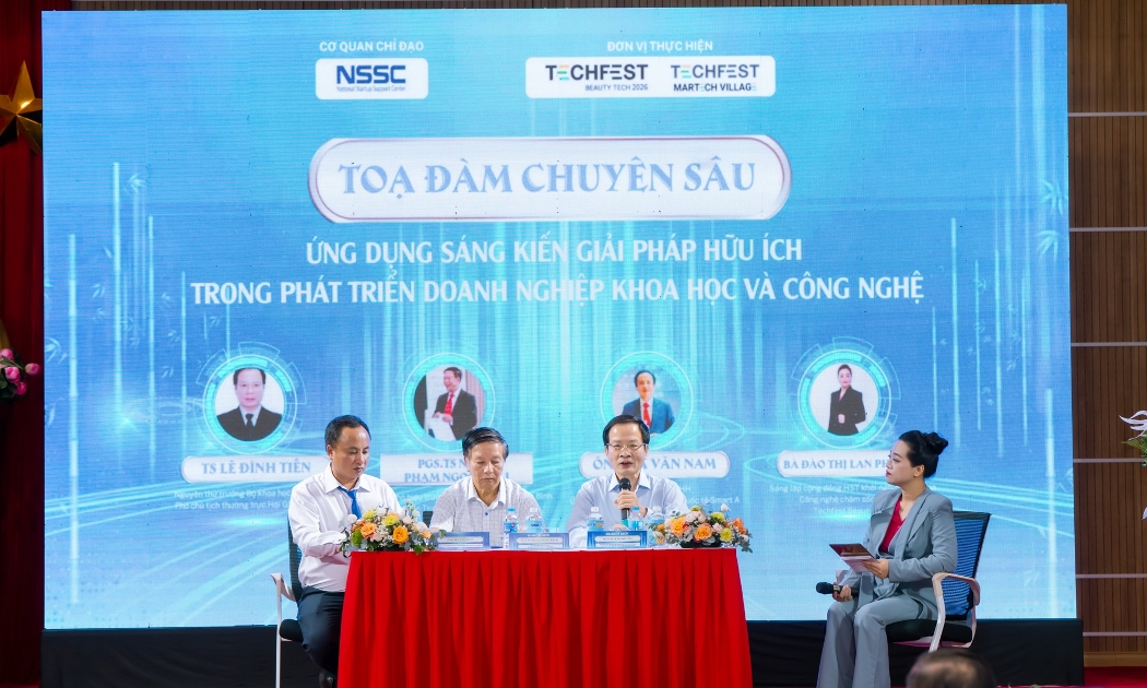 Tọa đàm “Ứng dụng sáng kiến giải pháp hữu ích trong phát triển doanh nghiệp khoa học công nghệ”