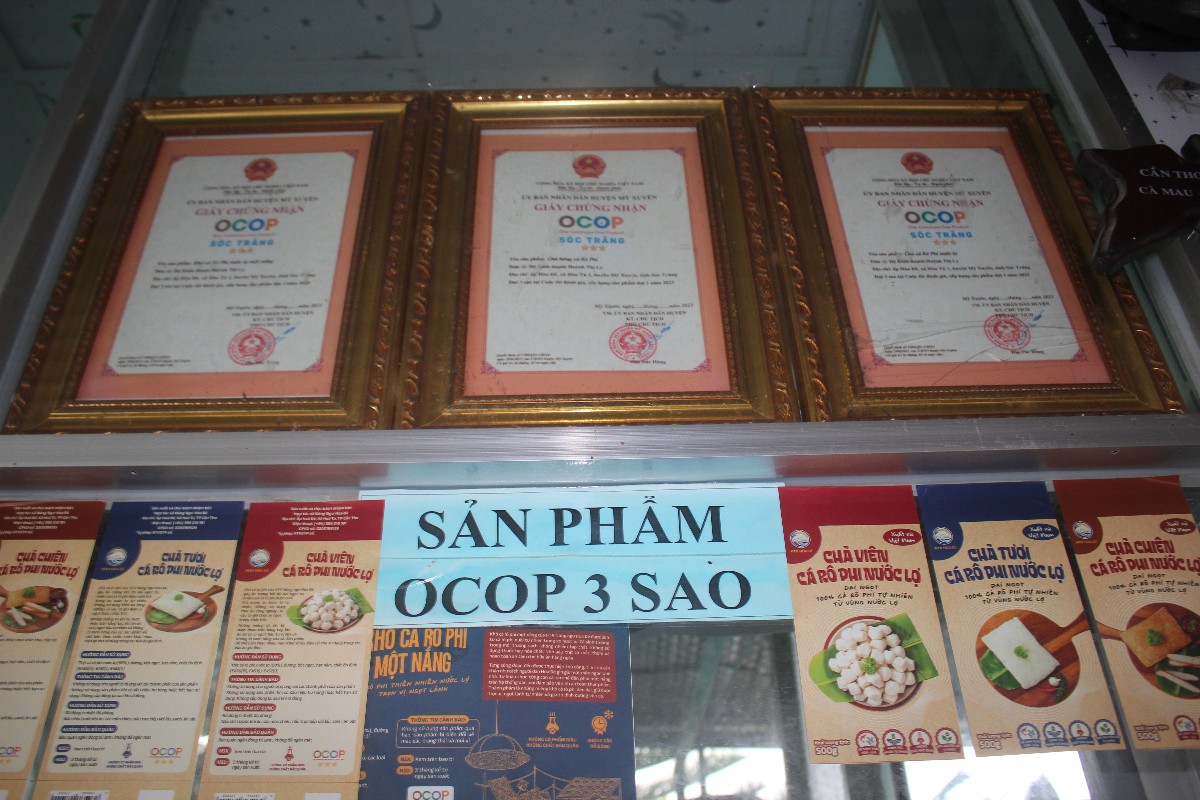 Nhiều sản phẩm của Hợp tác xã Nông ngư Hoà Đê được chứng nhận OCOP.