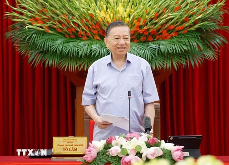 Tổng Bí thư, Chủ tịch nước Tô Lâm phát biểu chỉ đạo tại buổi làm việc với ngành Giáo dục và Đào tạo cùng các cơ quan liên quan về công tác chuẩn bị năm học mới 2026 - 2027 và kết quả triển khai thực hiện Nghị quyết số 71-NQ/TW, ngày 22/8/2025 của Bộ Chính trị về đột phá phát triển giáo dục và đào tạo, sáng 15/6/2026 - Ảnh: TTXVN