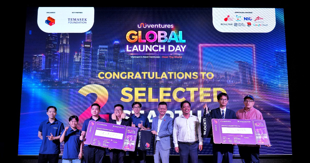 Hai startup từ trường đại học Việt Nam giành suất ươm tạo tại Singapore