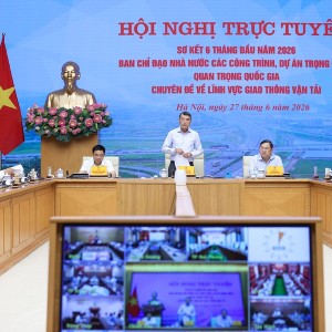 Thủ tướng Chính phủ Lê Minh Hưng chủ trì Hội nghị sơ kết 6 tháng đầu năm 2026 của Ban Chỉ đạo Nhà nước các công trình, dự án quan trọng quốc gia, trọng điểm lĩnh vực giao thông vận tải.