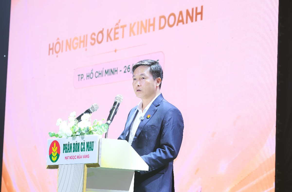 Tổng giám đốc PVCFC - ông Nguyễn Thanh Tùng phát biểu tại sự kiện. Ảnh: PVCFC.