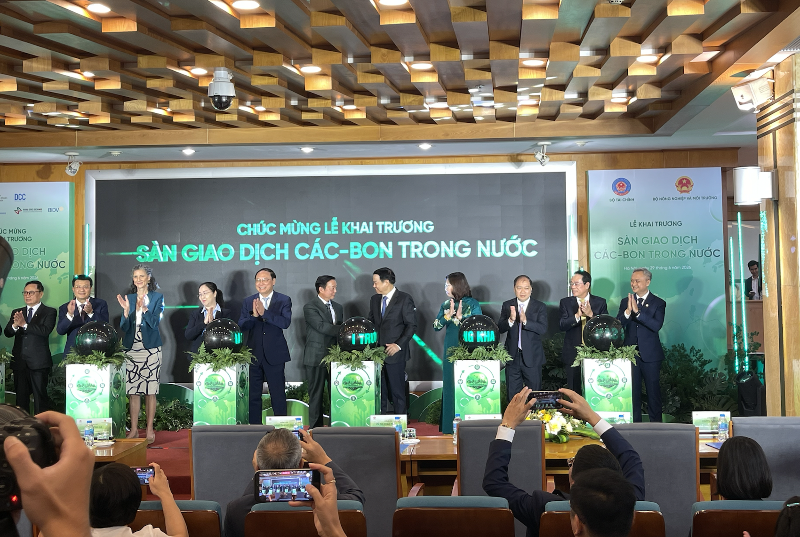 Domestic carbon exchange officially launched