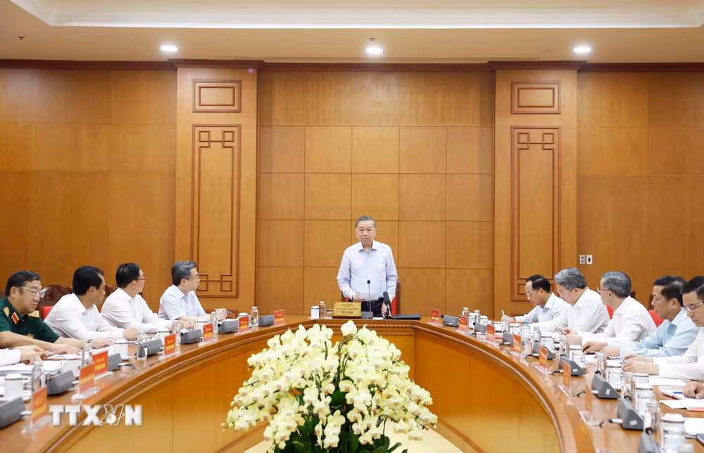 Tổng Bí thư, Chủ tịch nước đề nghị, rà soát, cập nhật toàn bộ kịch bản thiên tai năm 2026 - Ảnh: TTXVN
