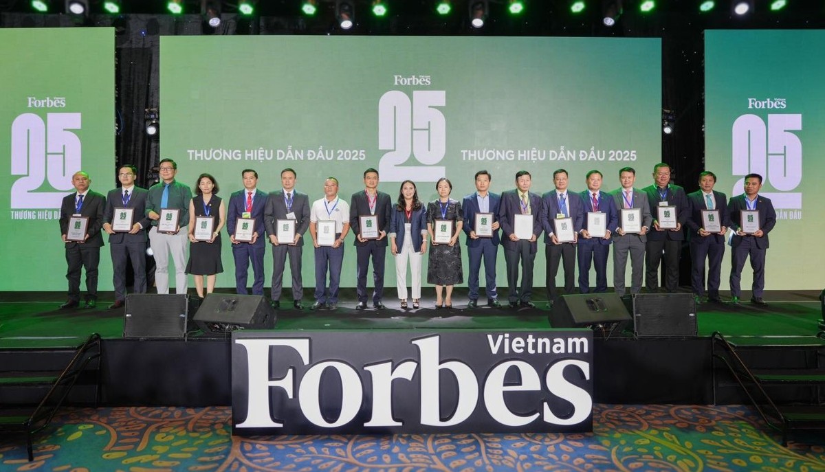 AIG được Forbes vinh danh Top 25 thương hiệu dẫn đầu năm 2025 nhóm ngành sản xuất và dịch vụ - trụ cột của nền kinh tế Việt Nam. Ảnh: AIG.