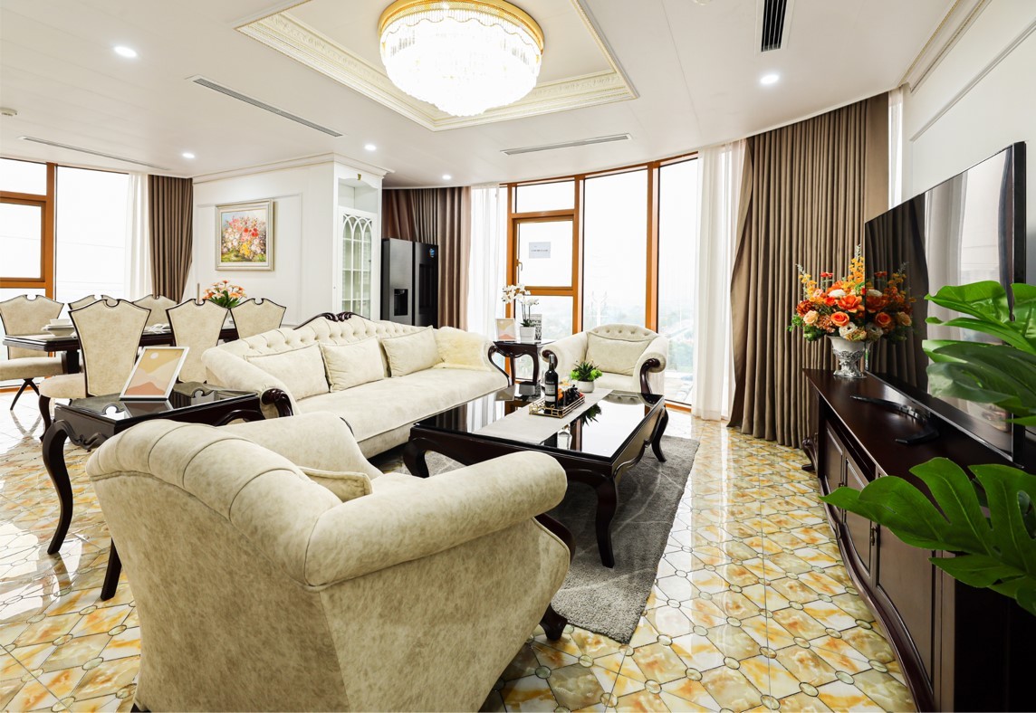 Thiết kế sang trọng với phong cách Singapore bên trong các căn hộ. Ảnh dự án.