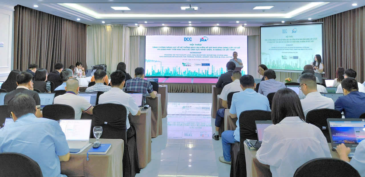 Tăng cường năng lực về Hệ thống báo cáo kiểm kê khí nhà kính cấp cơ sở và giảm phát thải khí nhà kính cho các lĩnh vực nhiệt điện, xi măng và sắt thép