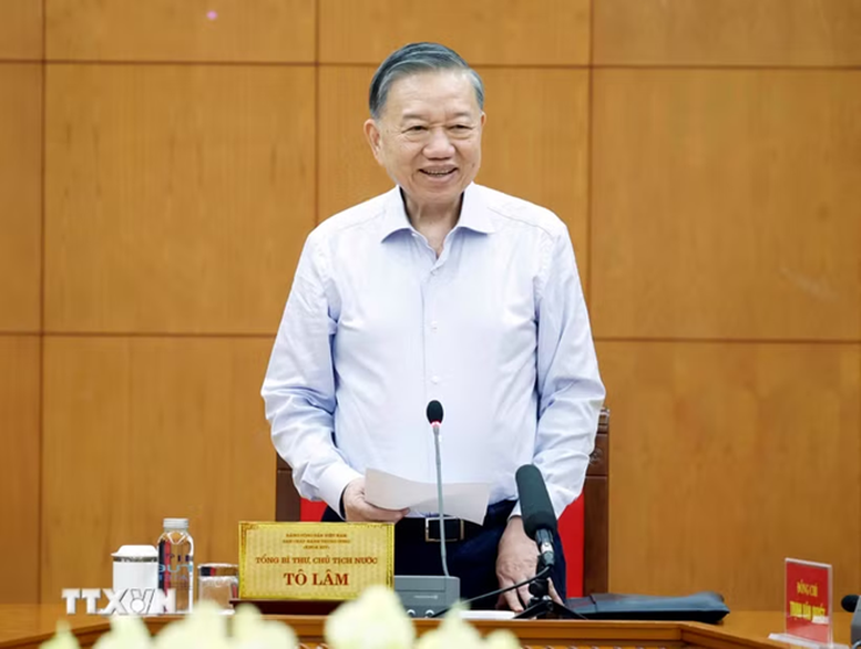 Tổng Bí thư, Chủ tịch nước Tô Lâm phát biểu - Ảnh: TTXVN
