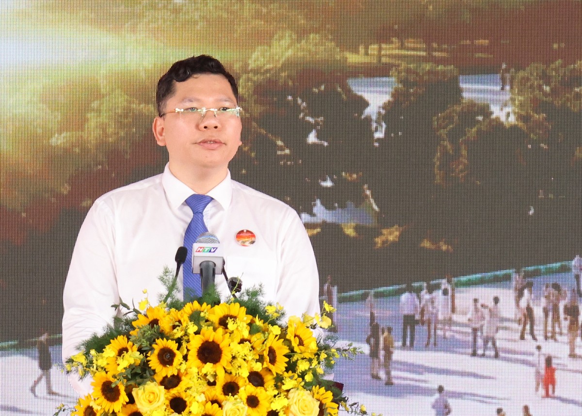 Phó Chủ tịch UBND TP. Hồ Chí Minh Hoàng Nguyên Dinh phát biểu tại buổi lễ - Ảnh: Cổng thông tin điện tử TP. Hồ Chí Minh