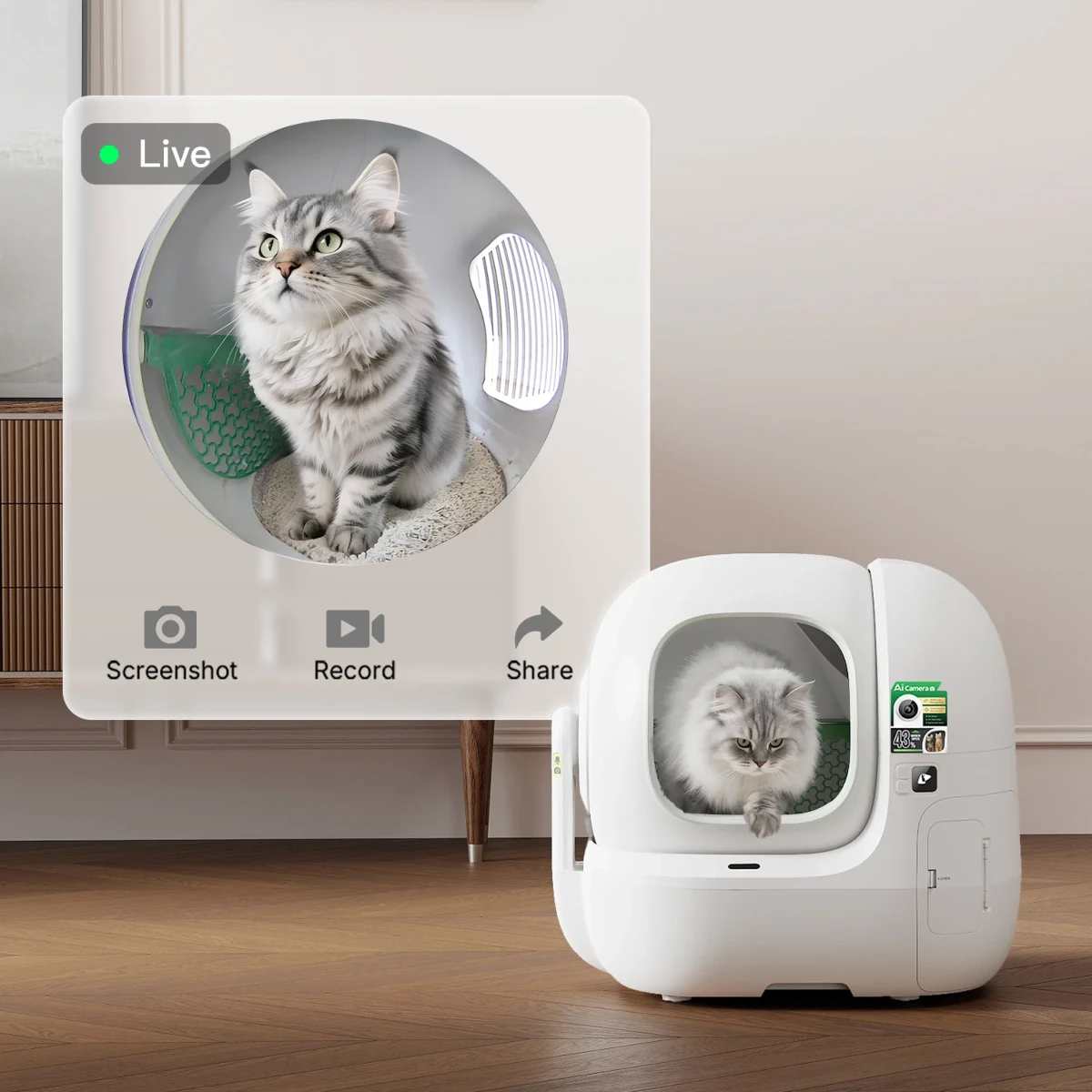 Hộp cát thông minh Purobot Max Pro 2 của công ty Petkit.