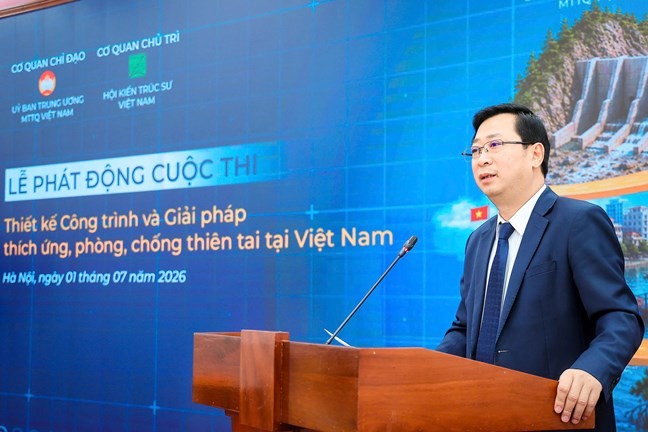 Ông Cao Xuân Thạo, Phó Chủ tịch Ủy ban Trung ương Mặt trận Tổ quốc Việt Nam, phát biểu tại Lễ phát động.