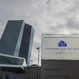 Trụ sở của ECB ở Frankfurt, Đức - Ảnh: Bloomberg.