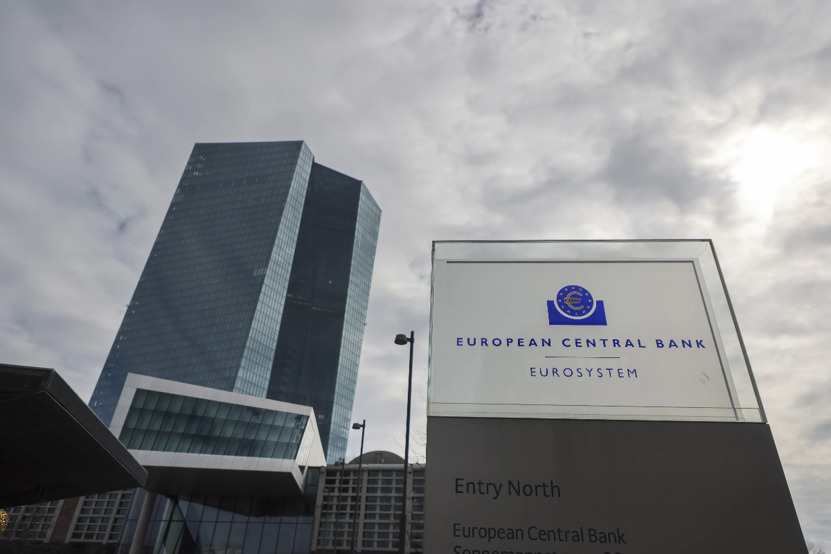 Trụ sở của ECB ở Frankfurt, Đức - Ảnh: Bloomberg.