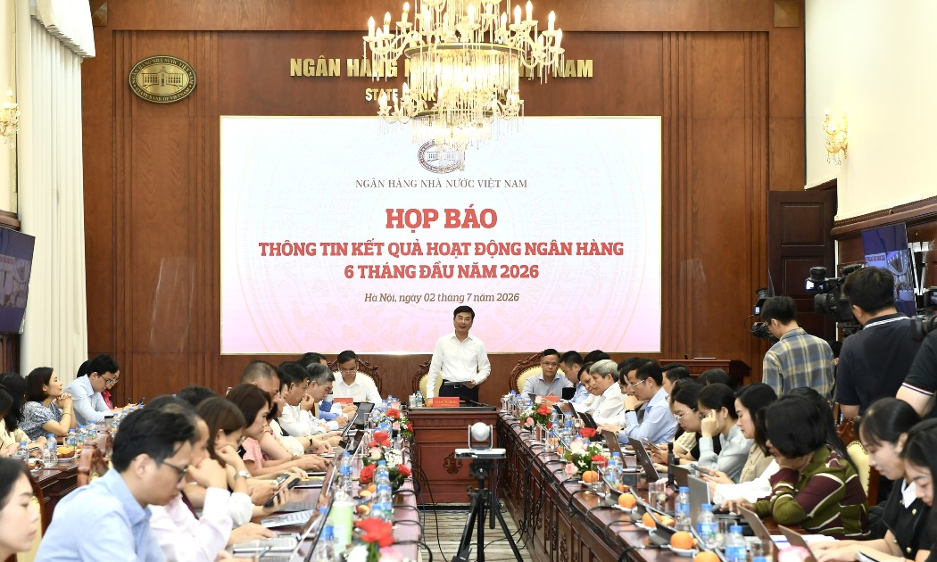 Phó Thống đốc Phạm Thanh Hà chủ trì họp báo ngày 2/7/2026.