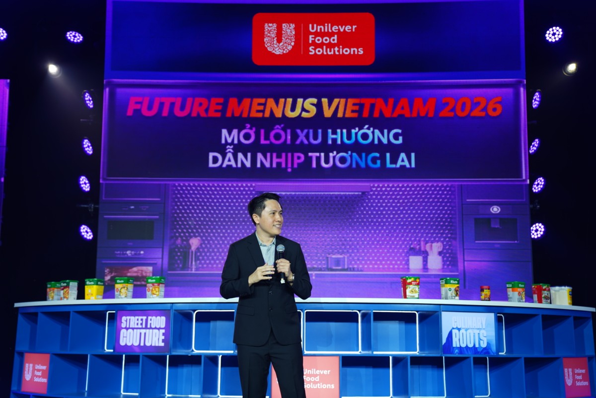 Ông Nguyễn Xuân Huy, Tổng Giám Đốc/Giám Đốc Điều Hành Unilever Food Solutions (UFS) chia sẻ tại sự kiện.