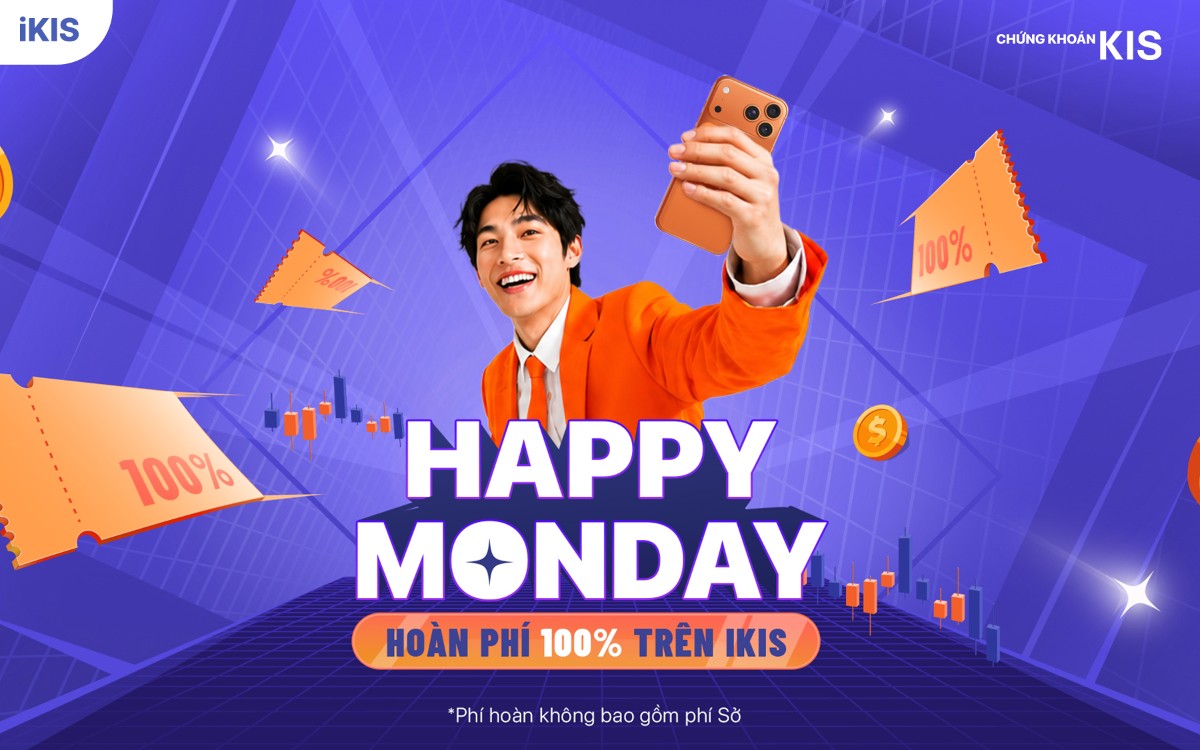 Giao dịch đầu tháng, nhà đầu tư được hoàn 100% phí trên iKIS