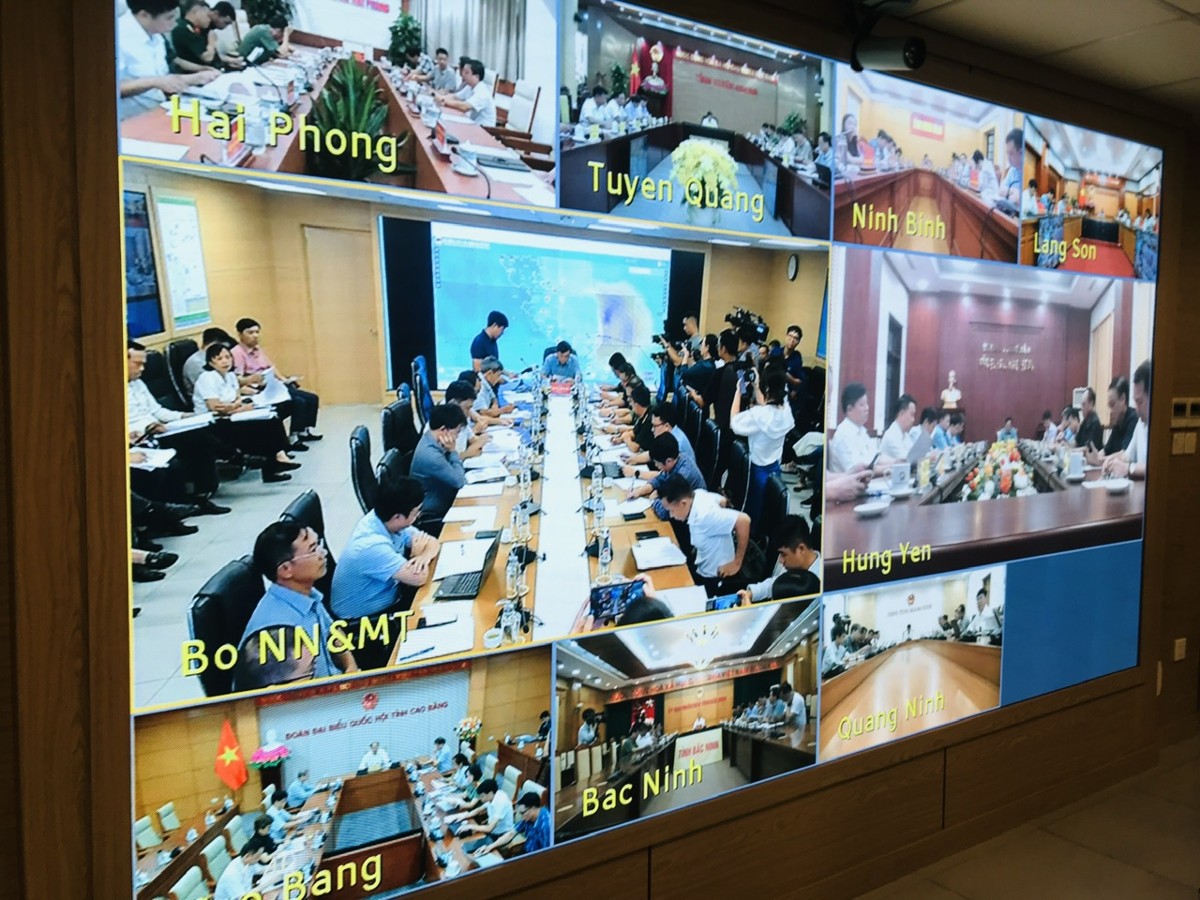 Cuộc họp trực tuyến tới nhiều tỉnh, thành phố ở Bắc Bộ.