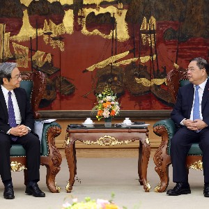Phó Thủ tướng Thường trực Phạm Gia Túc tiếp lãnh đạo 2 doanh nghiệp năng lượng lớn của Nhật Bản. Ảnh: VGP