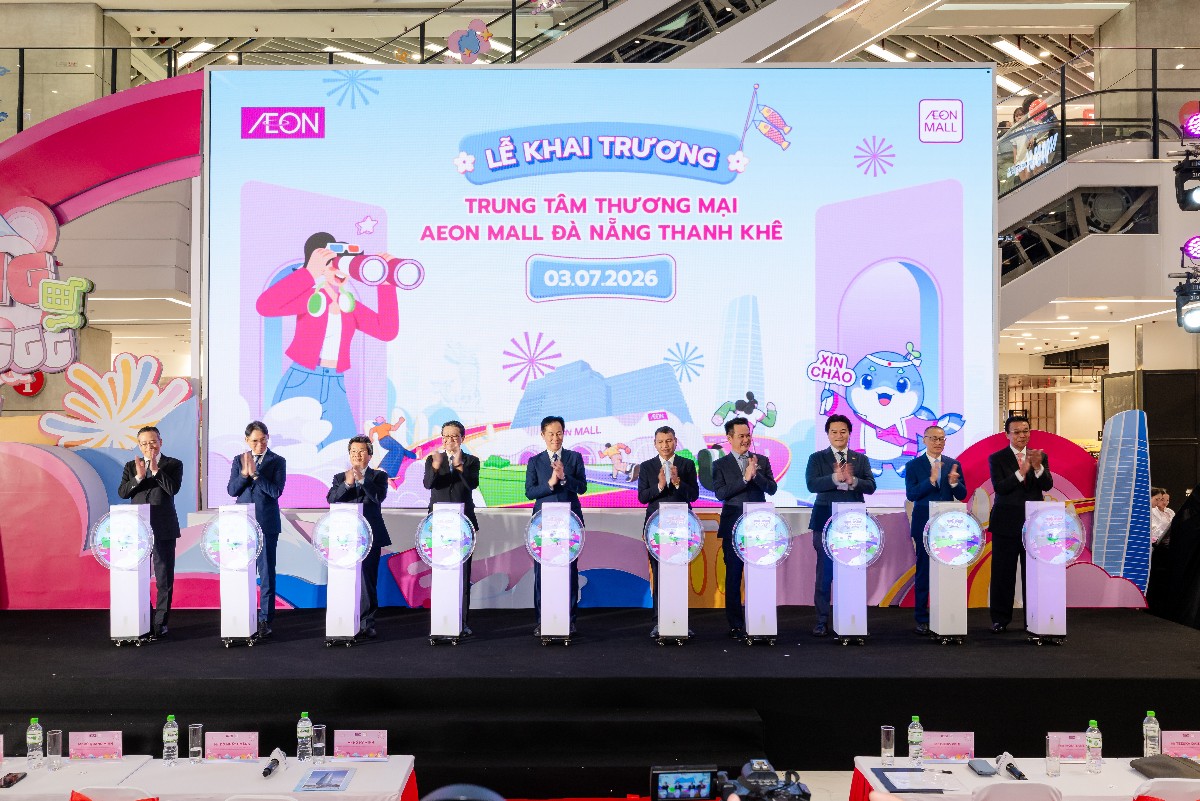 Bấm nút chính thức khai trương TTTM Aeon Mall Thanh Khê