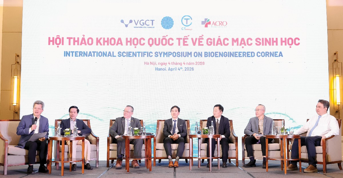Công nghệ ghép giác mạc sinh học từ động vật cho người được công bố tại Hội thảo Khoa học Quốc tế về Giác mạc sinh học, tháng 4/2026 vừa qua. Ảnh: CT Group.