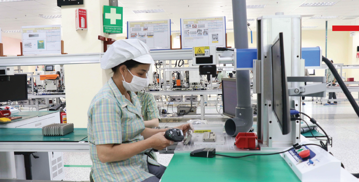 Sản xuất công nghiệp 6 tháng đầu năm tăng trưởng ấn tượng. Ảnh minh họa.