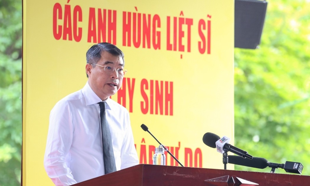 Thủ tướng Lê Minh Hưng phát biểu tại buổi lễ - Ảnh: VGP