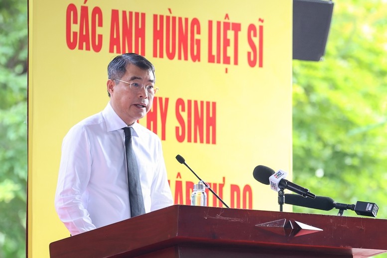 Thủ tướng Lê Minh Hưng phát biểu tại buổi lễ - Ảnh: VGP