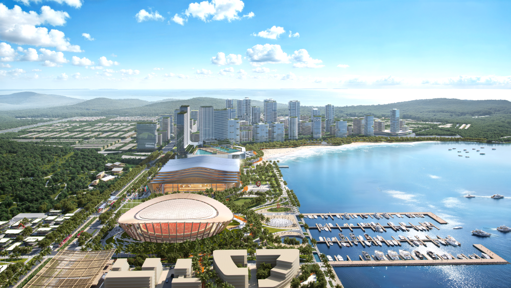 Các công trình phục vụ APEC 2027 được định hướng nâng cao hiệu quả sử dụng vật liệu và giảm tác động tới môi trường. Ảnh: Sun Group.