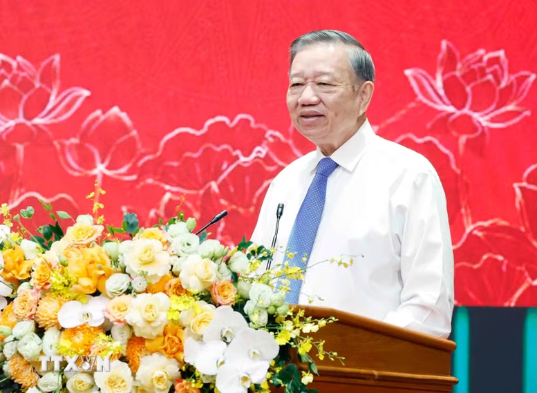 Tổng Bí thư, Chủ tịch nước Tô Lâm phát biểu chỉ đạo - Ảnh: TTXVN