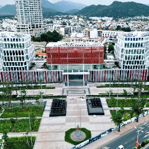 Phối cảnh tổ hợp trụ sở cơ quan chính trị - hành chính tỉnh Khánh Hòa.