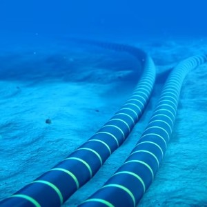 Một tuyến cáp ngầm nằm dưới đáy đại dương. Ảnh: Sun Cable