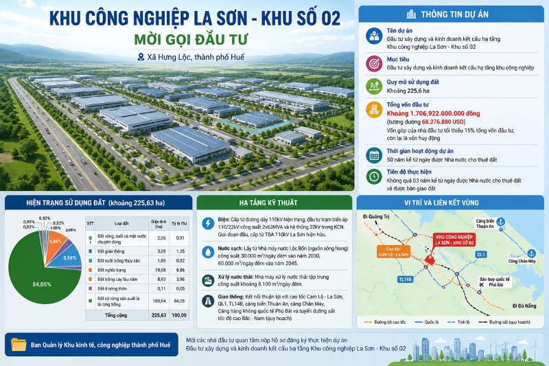 Hue invites investors for $68mln Industrial Park project