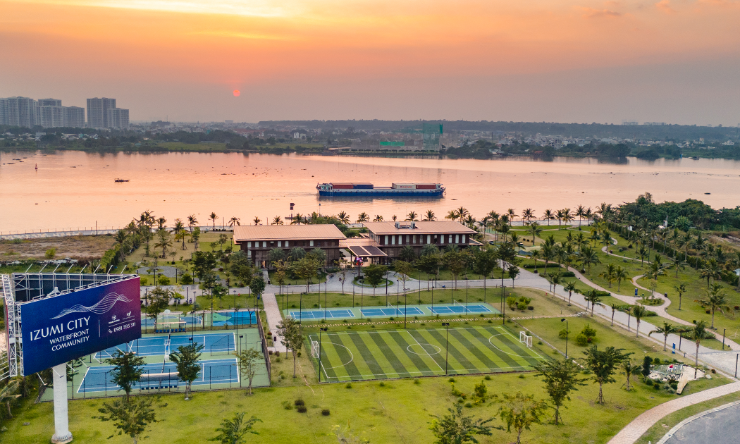 Izumi City bên dòng sông Đồng Nai, quy hoạch hiện đại, kiến tạo môi trường sống trong lành và bền vững cho cư dân.