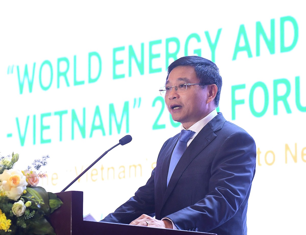 Phó Thủ tướng Nguyễn Văn Thắng: "Tăng trưởng kinh tế phải đi đôi với phát triển bền vững, tiến bộ và công bằng xã hội, quyết không đánh đổi môi trường lấy tăng trưởng kinh tế". Ảnh: Song Hà.